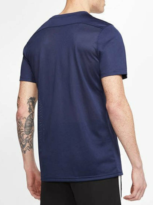 Nike Park VII Ανδρικό Αθλητικό T-shirt Κοντομάνικο Dri-Fit Navy Μπλε