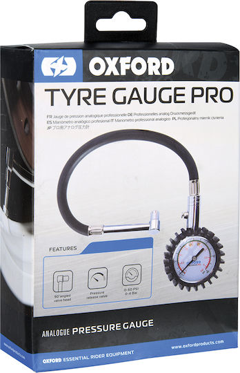 Oxford Tyre Gauge Pro Аналогов гумометър 60 psi