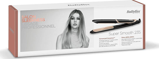 Babyliss Super Smooth ST393E Πρέσα Μαλλιών με Κεραμικές Πλάκες Ionic 42W