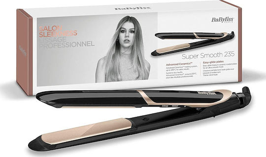 Babyliss Super Smooth ST393E Πρέσα Μαλλιών με Κεραμικές Πλάκες Ionic 42W