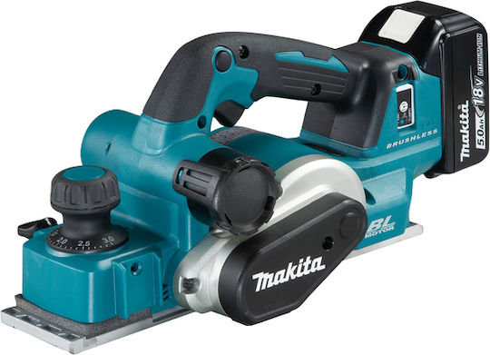 Makita DKP181RTJ Ренде 18V Безчеткови 2x5Ah със Скоростно Регулиране и със Система за Прахосмукачка