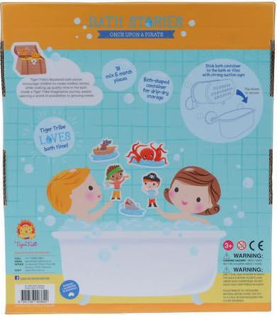 Tiger Tribe Bath Stories Once Upon a Pirate Bath Toy for 36++ Months