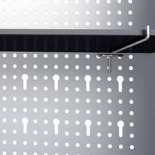 vidaXL Metallic Tool Carrier W40xD19xH60cm