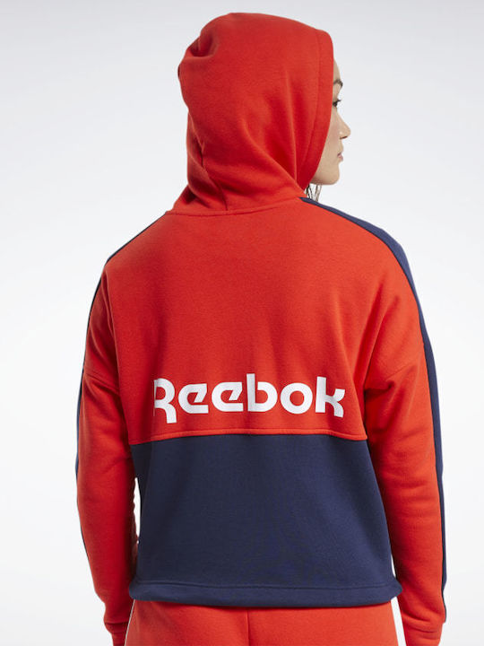 Γυναικεία Ζακέτα Φούτερ με Κουκούλα Instinct Red