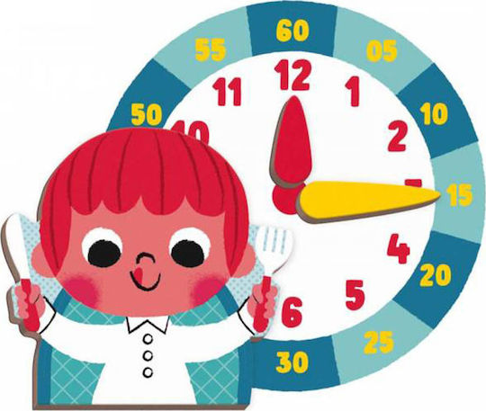 Janod Magnetic Construction Toy Learn the Time for Children 3+ years+ Years