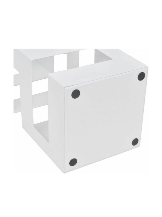 vidaXL White 15.5x15.5x48.5cm