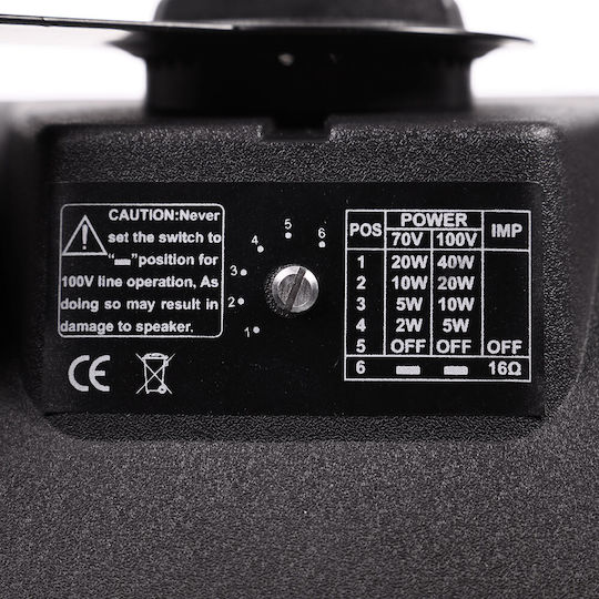 BoomToneDj P50TB Παθητικά Επιτοίχια Ηχεία (Ζεύγος) Μαύρα