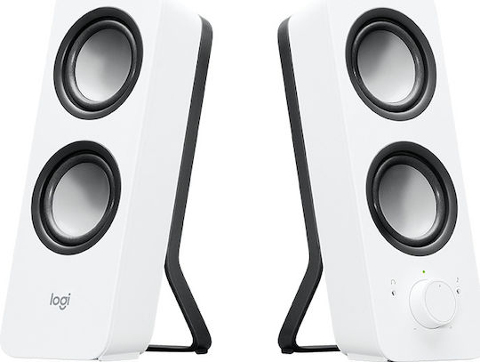 Logitech Z200 Ηχεία Υπολογιστή 2.0 με Ισχύ 5W σε Λευκό Χρώμα