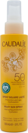 Caudalie Milky Sun Αντηλιακή Λοσιόν Προσώπου & Σώματος SPF50 σε Spray 150ml