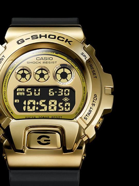 Casio G-Shock Digital Men's Watch 49.7mm Chronograph Battery with Black Rubber Strap