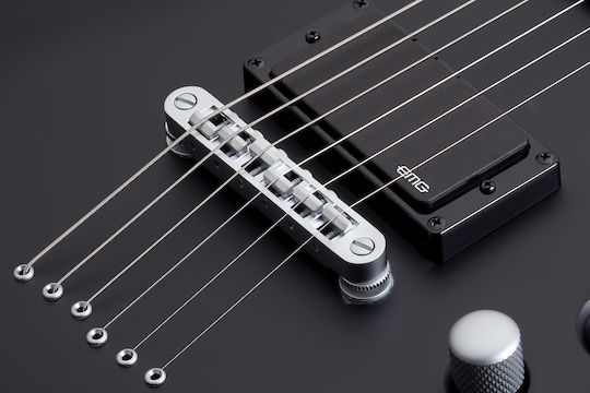 Schecter Damien Platinum-6 Ηλεκτρική Κιθάρα με HH Διάταξη Μαγνητών Satin Black (SBK)