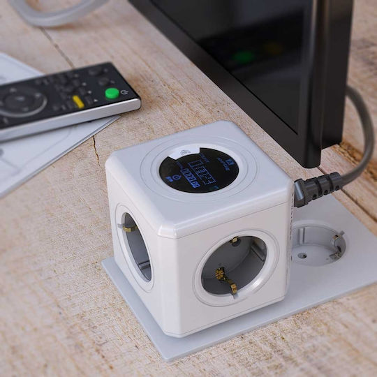 Allocacoc PowerCube 4 Positionen Gray