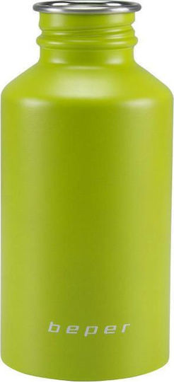 Beper Insulated Flask Bottle Thermos Stainless Steel BPA Free 500ml Green