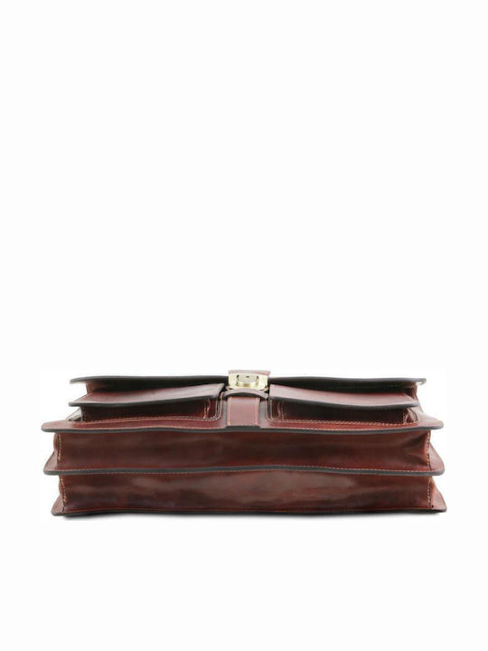 Assisi Leder Herrentasche Geldbörse Tabac Braun