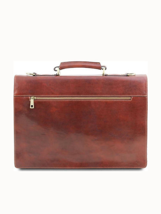 Assisi Leder Herrentasche Geldbörse Tabac Braun