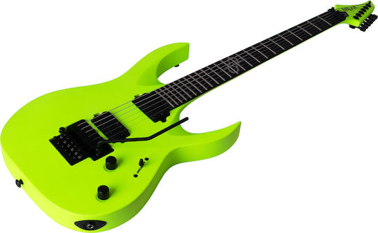 Solar Guitars A2.6FR LN Електрическа Китара Stratocaster с HH Конфигурация на Пикапите Lemon Neon Matte