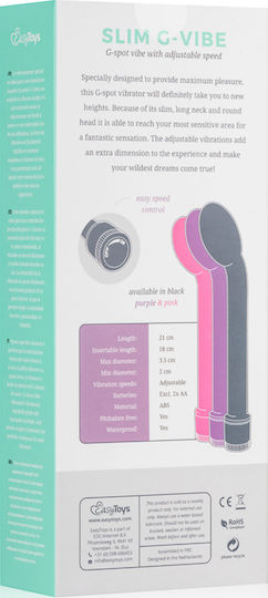 Easytoys Slim G-Vibe Vibrator G-Punkt 21cm Pink