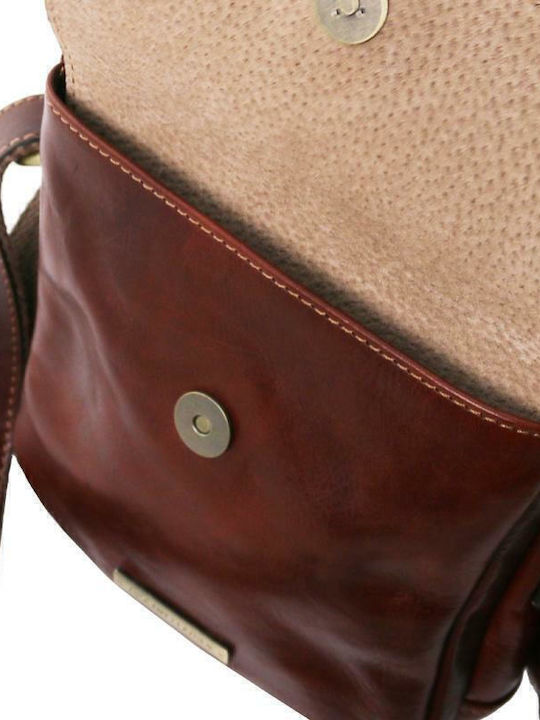 Larry Leather Men's Bag Shoulder / Crossbody Brown