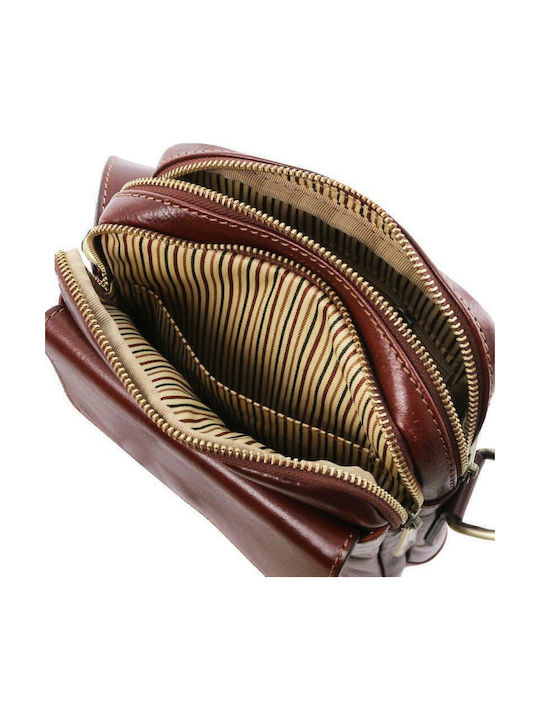 Larry Leather Men's Bag Shoulder / Crossbody Brown