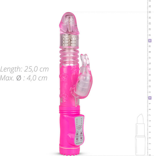 Easytoys Thrusting Rabbit Vibrator Rabbit 25cm Pink