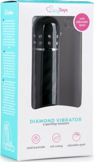 Easytoys Love Diamond Vibrator Vibrator 11.4cm Black