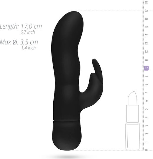 Easytoys Mad Rabbit Mini Δονητής Rabbit 10cm Black