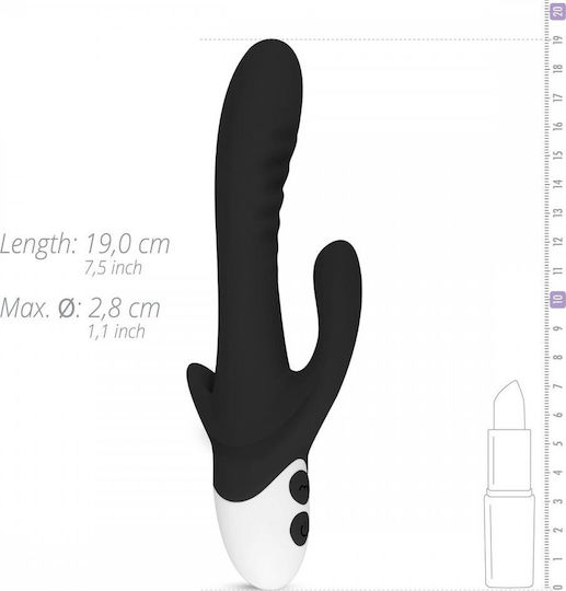 Easytoys Stellar Vibe Mini Δονητής Rabbit 11.5cm Black