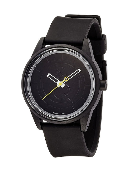 Q&Q Solar Watch with Rubber Strap Black RP00J 002Y