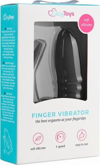 Easytoys Finger Vibrator Mini Δονητής Δακτύλου 8.5cm Black