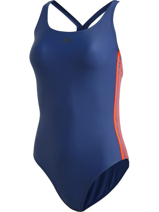 Athly V 3-Stripes Athletic One-Piece Swimsuit Tech Indigo