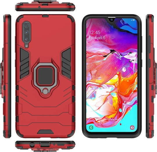 Hurtel Задна корица Пластмаса Червен (Galaxy A70)