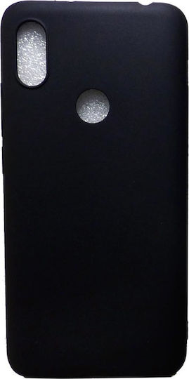 Hurtel Soft Touch Back Cover Σιλικόνης Μαύρο (Redmi 7)
