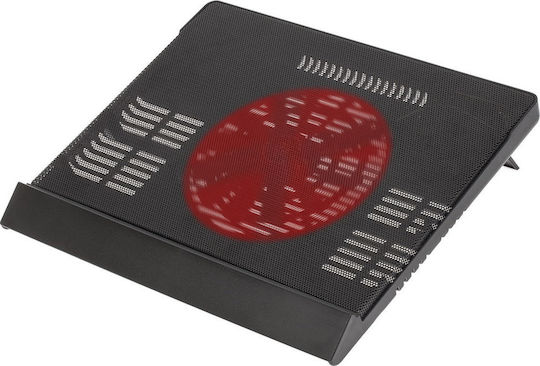 Rivacase Cooling Pad για Laptop έως 17.3" με 1 Ανεμιστήρα και Φωτισμό (5556)