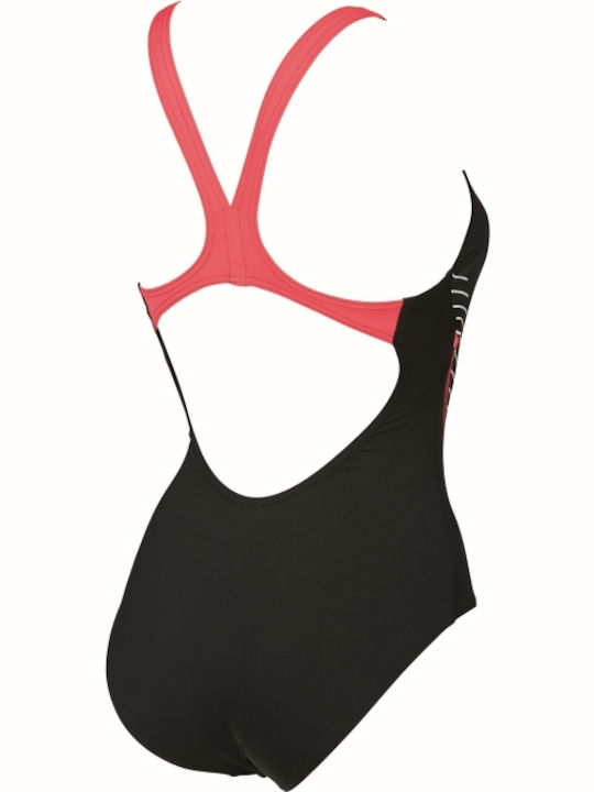 Arena Fluids Athletic One-Piece Swimsuit Black