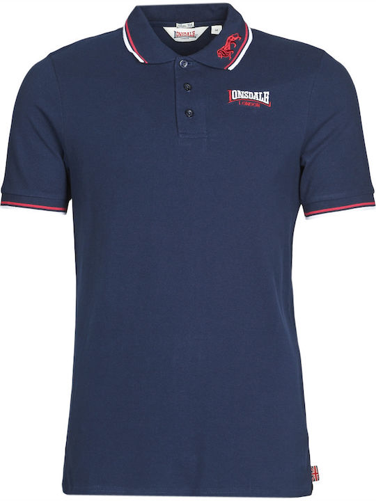 Lion Polo Short Sleeve Navy Blouse