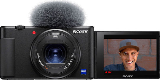 Sony ZV-1 Cameră Foto Compactă 20.1MP Zoom Optic 2.7x cu Kit de Accesorii pentru Vlogger Neagră