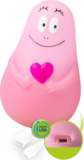 Pabobo Kids Decorative Lamp Lumilove Barbapapa Pink