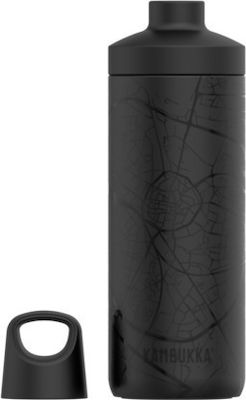 Kambukka Reno Insulated Flasche Thermosflasche Rostfreier Stahl BPA-frei Schwarz mit Schleife 11-05016