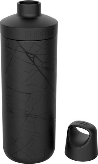 Kambukka Reno Insulated Μπουκάλι Θερμός Ανοξείδωτο BPA Free 500ml Μαύρο