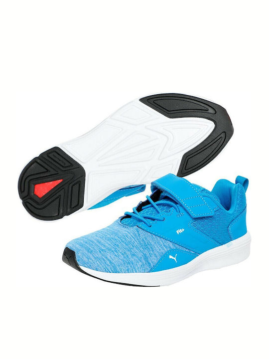 NRGY Comet V PS Kids Sports Shoes Running with Hoop & Loop Closure Blue