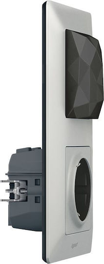 Legrand Valena Life Connected Starter Pack Power Socket Wi-Fi Automatic Terminals Silver 1pcs