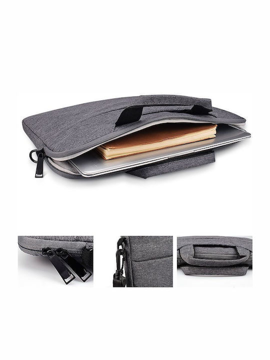 Tech-Protect Pocketbag Τσάντα Ώμου / Χειρός για Laptop 15" Dark Grey