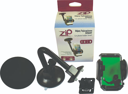 Cartech Phone Holder Smart Car Mobile Mount with Adjustable Hooks Black