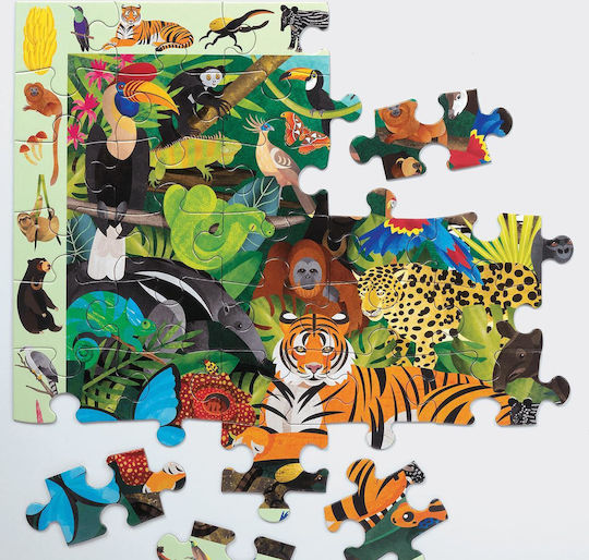 Kids Puzzle Tropical Forest for 4+ years old+ Years 64pcs Mudpuppy