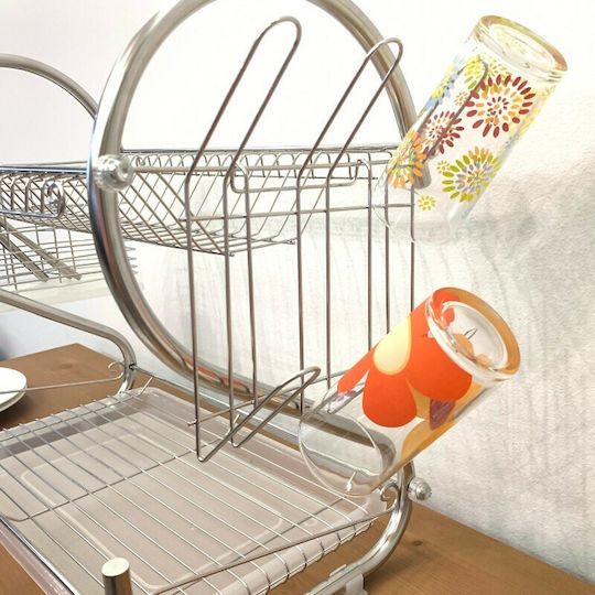 Sidirela Nova Geschirrabtropfer Inox Silber 53x23x32cm