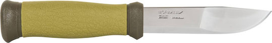 Morakniv Mora 2000 Knife Khaki in Leather Sheath