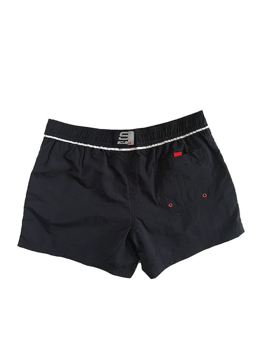 Scuba negru pentru bărbați costum de baie-shorts 828206A