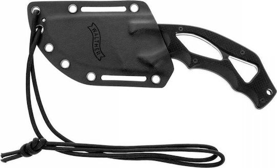 Walther TSK II XXL Knife Black in Sheath