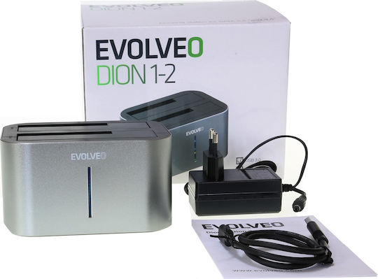 Evolveo Dion 1 Docking Station for 2 Hard Drives SATA 2.5" with Connection USB 3.0