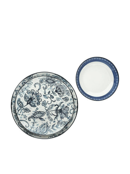 Cryspo Trio Mediterraneo Geschirrset aus Porzellan Blue 20Stück